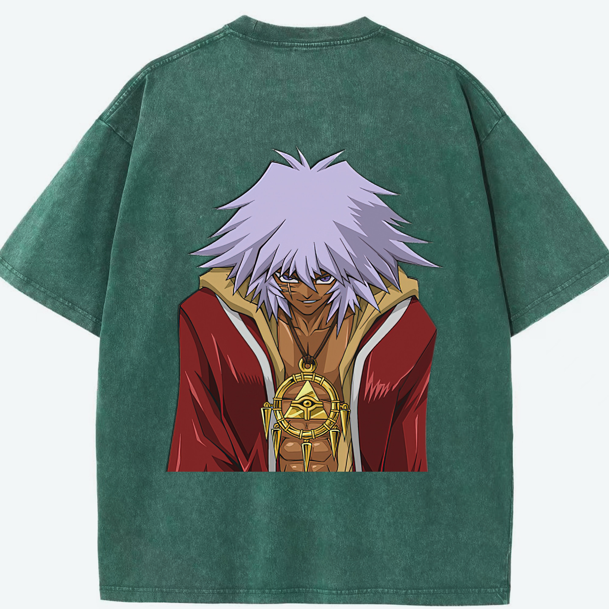 （画像用） 遊☆戯☆王 Yu-Gi-Oh! 綿100% ヴィンテージ風 半袖Tシャツ（背面プリント）